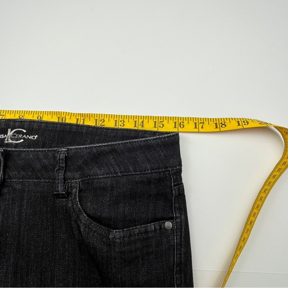Luisa Cerano⎮Bootcut Jeans⎮Black Stretch⎮Size 8⎮Like-New - Picture 13 of 17